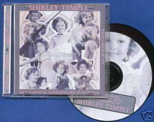 SHIRLEY TEMPLE~CD~SCARCE RADIO PROGRAM~Commentary~Songs  