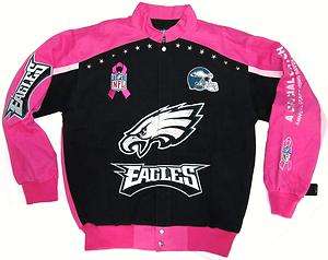   Ladies NFL Pink Breast Cancer Awareness Twill Jacket   XL  