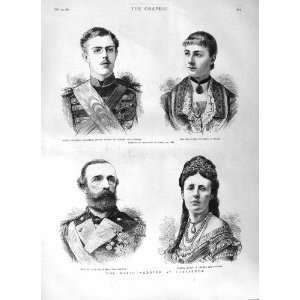  1881 ROYAL WEDDING CARLSRUHE PRINCE SWEDEN OSCAR SOPHIA 