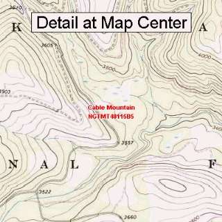  USGS Topographic Quadrangle Map   Cable Mountain, Montana 