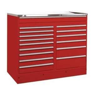  Tool Storage Cabinet 58 5/8W X 52 13/16H X 28D Carmine 