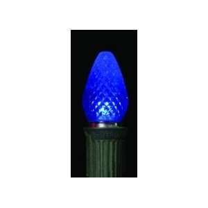 C7 Blue Faceted LED Replacement Bulbs  25 bulbs/box 