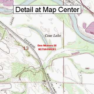   Map   Des Moines SE, Iowa (Folded/Waterproof)