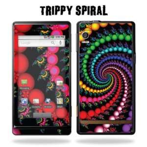   Sticker for Motorola Droid   Trippy Spiral Cell Phones & Accessories