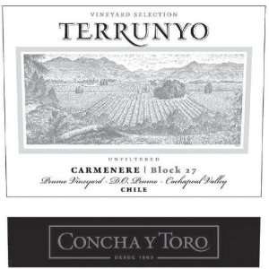  Concha y Toro Terrunyo Carmenere 2008 Grocery & Gourmet 