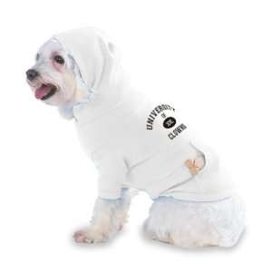  UNIVERSITY OF XXL CLOWNS Hooded T Shirt for Dog or Cat 