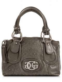 GUESS NEW YORK SATCHEL PEWTER COLOR VERY RARE 2010  