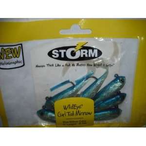   Curl Tail Minnow 3 Holographic Blue Shiner 6 Pack