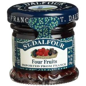 St. Dalfour Four Fruits Conserves, 1 oz Grocery & Gourmet Food