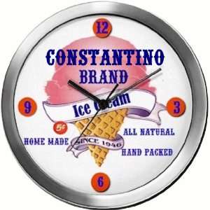  CONSTANTINO 14 Inch Ice Cream Metal Clock Quartz Movement 