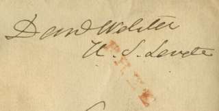 1841 DANIEL WEBSTER SIGNED FREE FRANK  STAMPLESS COVER POLITICAL 