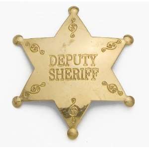  BRASS DEPUTY SHERIFF BADGE 