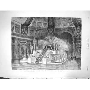  1878 Funeral King Victor Emmanuel Catafalque Pantheon 
