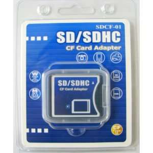   SD / SDHC / MMC Card to Compact Flash Type II Adapter