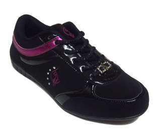 Baby Phat GIANA Womens Black Pink Sporty Casual Sneaker  