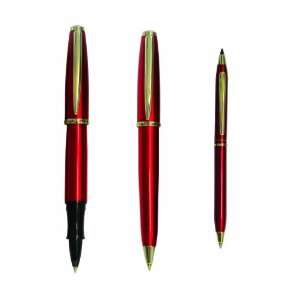  Aldo Domani Set of Designer Pens, Red (AD59035) Office 
