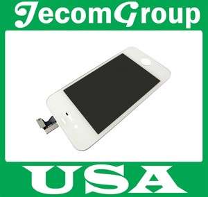 US Apple iPhone 4S LCD w/ Touch Screen Digitizer Assembly White Good 