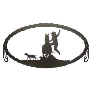  GOAT TYING OVAL WALL PLAQUE