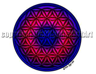 Flower of Life sacred geometry mandala T Shirt or Print  