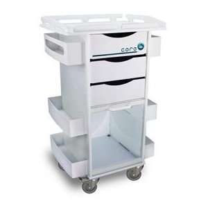 Trippnt™ Core Dx Lab Cart W/Security Railed Top  