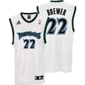 Corey Brewer Jersey adidas White Replica #22 Minnesota Timberwolves 