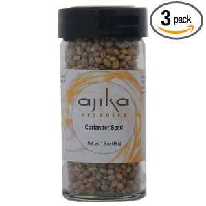 Ajika Organic Coriander Seed, 1.6 Ounce Grocery & Gourmet Food