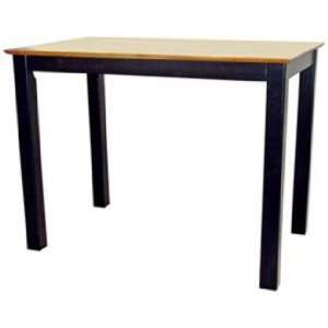  Black and Cherry Finish Shaker Style Counter Height Table 