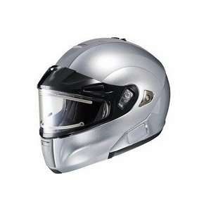  NEW HJC SNOW IS MAX BT HELMET WITH ELECTRIC LENS, SILVER 