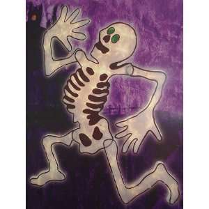   Lighted Skeleton Halloween Decoration #ES75 634 Patio, Lawn & Garden