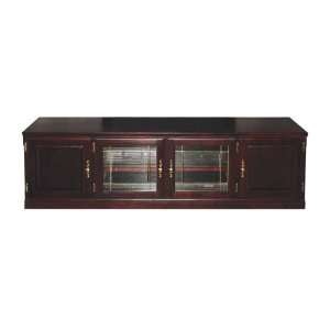  Traditional TV Console 80W Red Oak Finish Office 