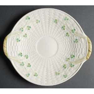   Pottery (Ireland) Shamrock Handled Cake Plate, Fine China Dinnerware