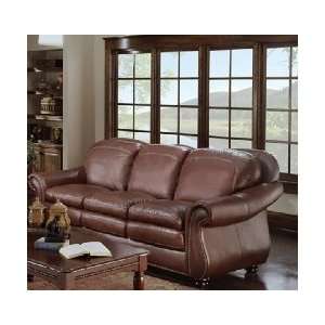   Soflex 27053 Chocolate Leather 8 Way Hand Tied Sofa