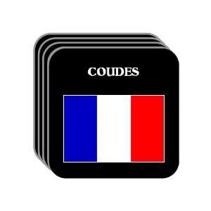  France   COUDES Set of 4 Mini Mousepad Coasters 