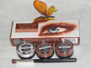   Escentuals Minerals Wearable Eye Kit Meet The Browns~Stones~Blues~Nuts