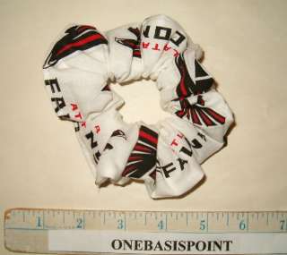 BELOW IS A PICTURE OF THE FALCONS SCRUNCHIE AS AN EXAMPLE OF OUR WORK