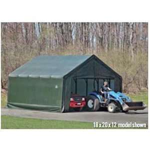   24x28x14 Square Tube Shelter, Grey Cover