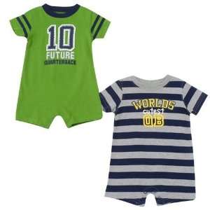   Carters Spring Boys 2 Piece Football Romper Set in Sizes 3M 18M Baby