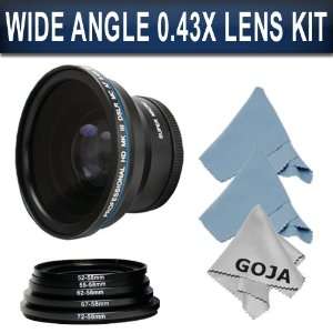  Professional 0.43X Wide Angle High Definition Lens (w 