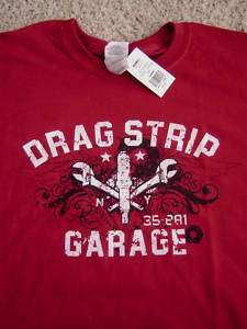 Drag Strip Garage Mens VINTAGE T Shirt Large NWT COOL  