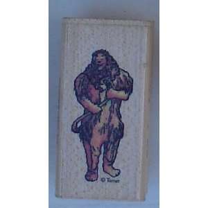 Wizard Of Oz Cowardly Lion Wood Mounted Rubber Stamp (Discontinued 