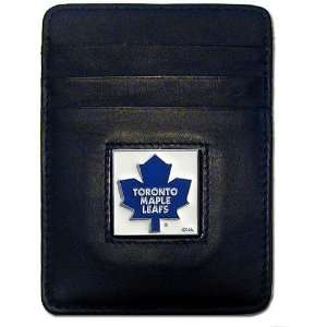  Siskiyou Toronto Maple Leafs Leather Money Clip Cardholder 