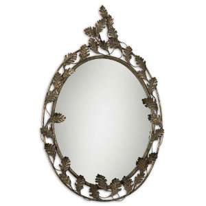  Uttermost Serino Mirror in Antiqued Silver Champagne Leaf 