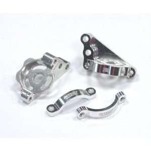  Front / Rear Lower Coil Spring Mount, Silver CR01 Toys & Games