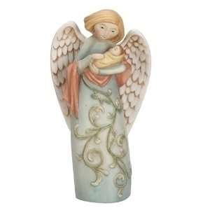  Pack of 4 Porcelain Angel Cradling Baby Religious 