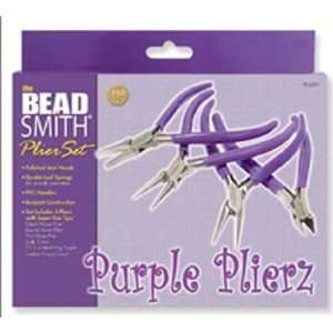   PURPLE PLIER SET WITH CASE JEWELERS CRAFTERS Arts, Crafts & Sewing