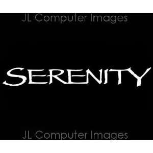 SERENITY FIREFLY WHITE DECAL 6 X 1