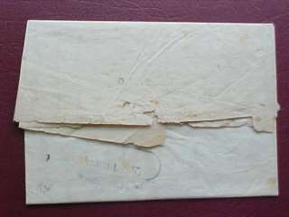 Greece Corfu 1835 Stampless Folded Letter Cover  