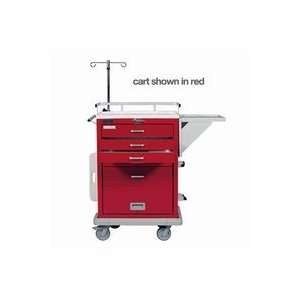  5 Drawer Emergency Cart with Emergency Package   Blue 