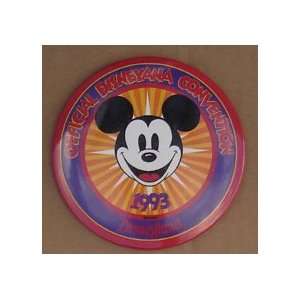  Mickey Mouse 1993 Offical Disenyana 4 Convention Button 