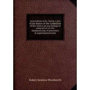   in experimental tests Robert Sessions Woodworth  Books